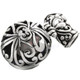 1 3/16" 925 Sterling Silver White Mabe Pearl us Pendant