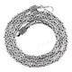 3mm Handmade 925 Sterling Silver Byzantine Chain Necklace