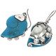 1 5/16" 925 Silver Nautilus Pearls Shell French Earrings