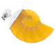 2 3/8" 925 Sterling Silver Nautilus Shell Yellow Pendant