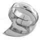  1 1/8" genuine ridged nautilus shell 925 sterling silver ring