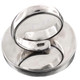 1" 925 Sterling Silver Adjustable Round Nautilus Shell Chamber Ring