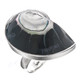 1 1/8" Adustable 925 Sterling Silver Black Nautilus Shell Ring