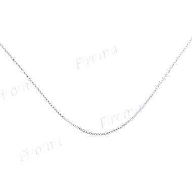 0.85-1.5mm Genuine Italian 925 Sterling Silver Box Chain Necklace