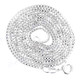 0.85-1.5mm Genuine Italian 925 Sterling Silver Box Chain Necklace