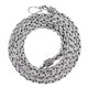 4mm Wheat Style Handmade Solid 925 Sterling Silver Chain Necklace With Screwcap
