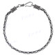 3mm Handmade 925 Sterling Silver Byzantine Chain Bracelet