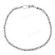 2.5mm Handmade 925 Sterling Silver Byzantine Chain Bracelet/Anklet