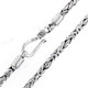 2.5mm Handmade 925 Sterling Silver Byzantine Chain Bracelet/Anklet
