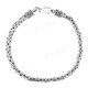 4mm Handmade 925 Sterling Silver Byzantine Chain Bracelet/Anklet