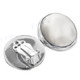 3/4" 925 Silver White Mother Of Pearl Shell Earrings