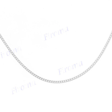Curb 1mm, 1.5mm, 2mm Italian Made Chain 925 Sterling Silver Necklace
