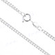 Curb 1mm, 1.5mm, 2mm Italian Made Chain 925 Sterling Silver Necklace
