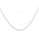 Figaro 1.7mm, 3.8mm Italian Made Chain 925 Sterling Silver Necklace