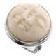 Sun And Moon Face Bison Bone 925 Sterling Silver Adjustable Ring