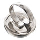 Sun And Moon Face Bison Bone 925 Sterling Silver Adjustable Ring