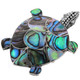 925 Silver Paua Abalone Shell Turtle us Brooche Pendant