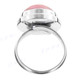 Handmade Adjustable Pink Mabe Cultured Pearl 925 Sterling Silver Ring