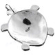 1 7/8" 925 Silver Paua Abalone Shell Turtle us Pendant