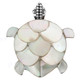 925 Sterling Silver Mother Of Pearl Shell Turtle us Pendant