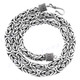 7mm Mens Thick Byzantine Bali Solid 925 Sterling Silver Chain Necklace