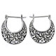 13/16" 925 Sterling Silver Flower French Wires Earrings
