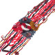 Mother Of Pearl Seed Beads Marble us 22" Red Necklace Bead