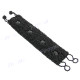 Glass Seed Beads 8" Black Bracelet