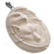 2 3/4" 925 Sterling Silver Bison Bone Eagle Wolf us Pendant