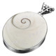 1 15/16" 925 Sterling Silver Shiwa Eye Shell us Pendant