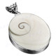 1 15/16" 925 Sterling Silver Shiwa Eye Shell us Pendant