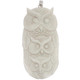 3 3/4" 925 Sterling Silver Bison Bone Owl us Pendant