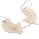 1 5/16" 925 Silver Bison Bone Hummingbird Colibri Earrings