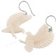 1 5/16" 925 Silver Bison Bone Hummingbird Colibri Earrings
