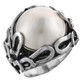 Bali Handmade White Mabe Cultured Pearl 925 Sterling Silver Ring