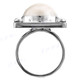 Handmade White Mabe Cultured Pearl 925 Sterling Silver Ring