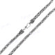 4mm Byzantine Bali Chain Necklace Solid 925 Sterling Silver, 24 Inch