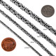4mm Byzantine Bali Chain Necklace Solid 925 Sterling Silver, 24 Inch
