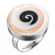 Mystical Shiva Eye Cone Shell 925 Sterling Silver Ring