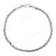 3mm Round Wheat Handmade Bali Oxidized 925 Sterling Silver Chain Anklet Bracelet