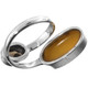 Sparkling Shell Smokey Quartz 925 Sterling Silver Ring