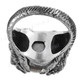 White Mabe Cultured Pearl Eagle Claw 925 Sterling Silver Ring