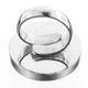 Bold Round Red Coral 925 Sterling Silver Ring