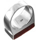 Heavy Square Red Coral Shell Handmade 925 Sterling Silver Ring