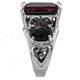 Onyx Simulated Garnet 925 Sterling Silver Cocktail Ring, US 7