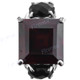 Onyx Simulated Garnet 925 Sterling Silver Cocktail Ring, US 7