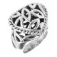 Rice Grain Inspired Filigree Bali Handmade 925 Sterling Silver Ring, US 6,8
