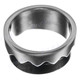 Mens Bali Handmade 2-tone Ocean Surf Wave 925 Sterling Silver Band Ring