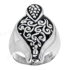 Scroll Filigree Bali Handmade 925 Sterling Silver Ring