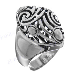Scroll Swirl Filigree Bali Handmade 925 Sterling Silver Ring